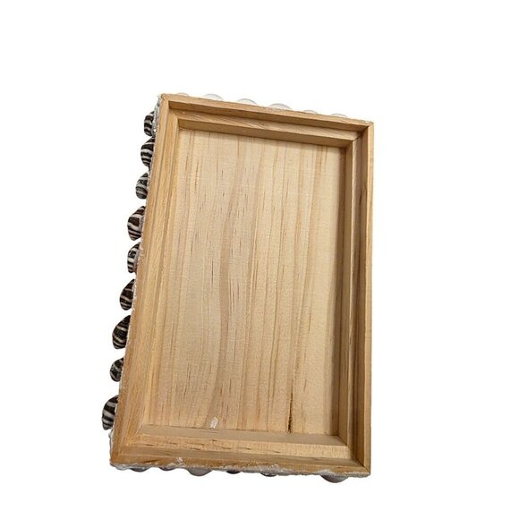 Handmade Wooden Box With Seashells & Sea Urchins Decorative Lid - Picture 12 of 14